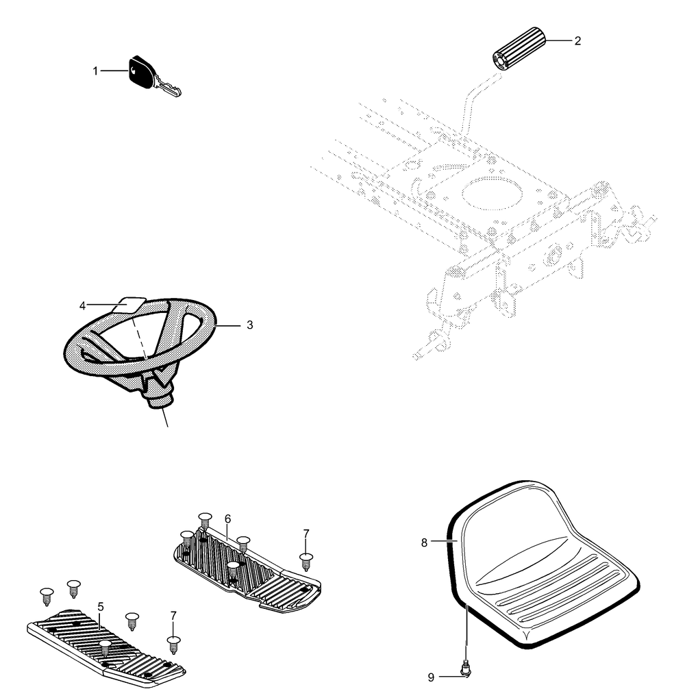 Customer Spec Diagram and Parts List for 40318X50C 2001 Briggs and Stratton Lawn Tractor
